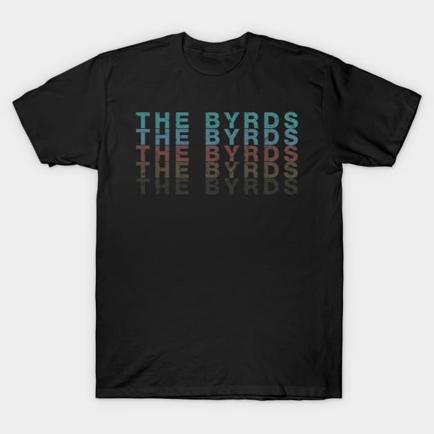 Vintage Proud Name Byrds Personalized Birthday Retro T-Shirt by Shana Pfannerstill